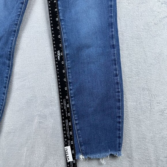 Paige Skinny Jeans Womens Size 30 Verdugo Ankle Raw Hem Stretch Mid Rise Blue - Picture 9 of 12